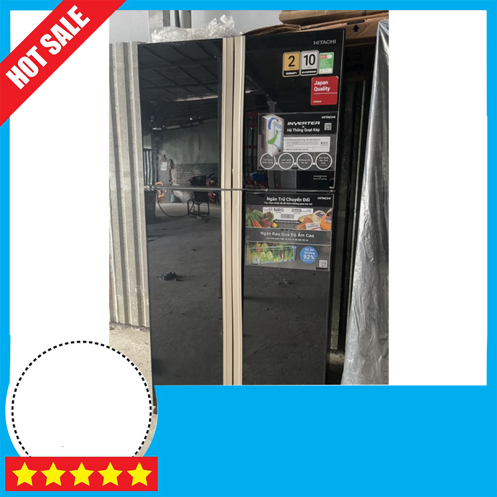 Tủ lạnh Hitachi Inverter 509 lít GBK Thái Lan R-FW650PGV8 GIAO TOÀN QUỐC.
