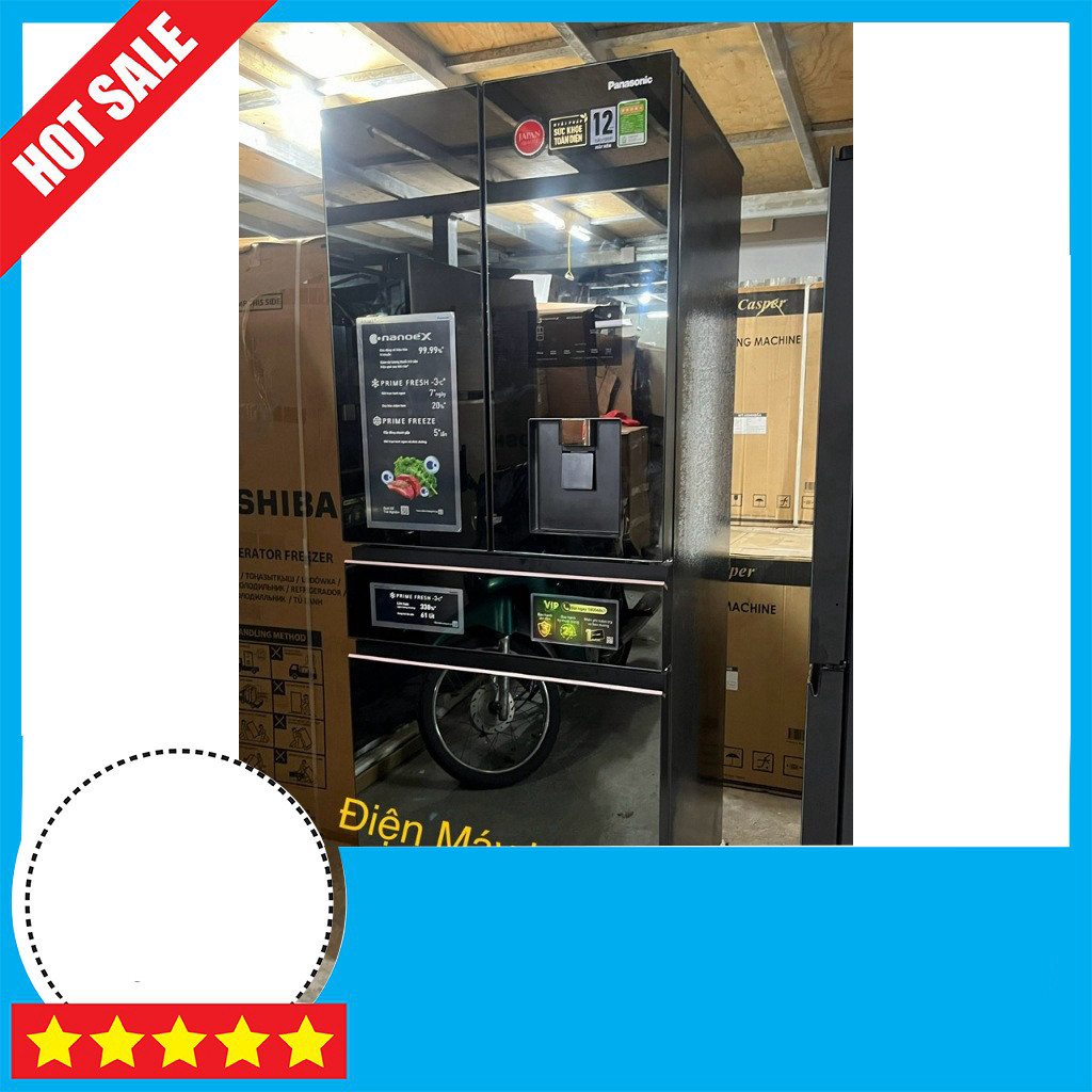 Tủ lạnh Panasonic 540 lít Inverter NR-YW590YMMV Giá Rẻ GIAO TOÀN QUỐC.