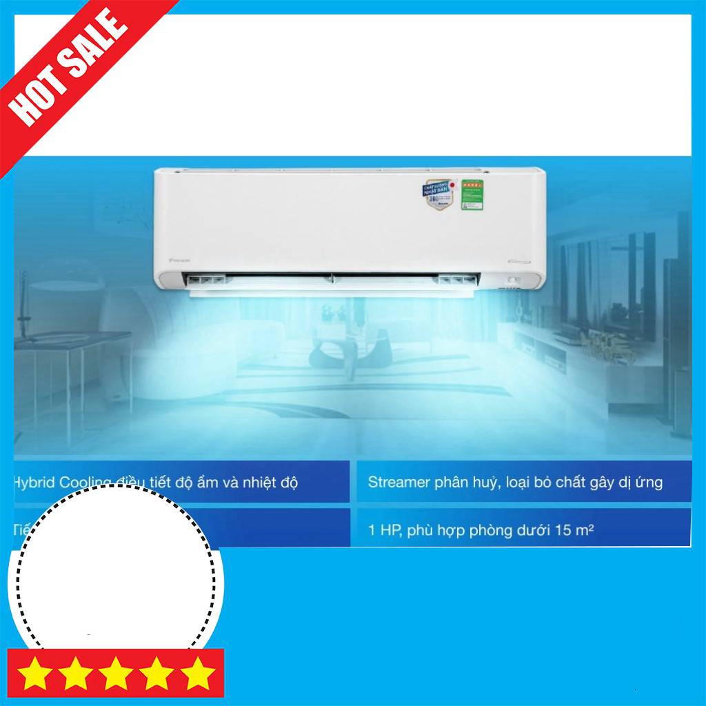 Máy Lạnh Daikin Inverter 1 HP Thái Lan FTKZ25VVMV GIAO TOÀN QUỐC.