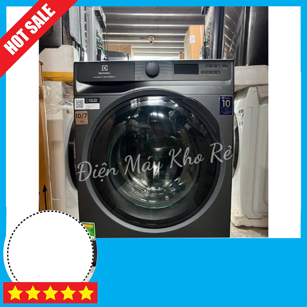 Máy giặt Electrolux 10kg UltimateCare Inverter Sấy 7kg EWW1023P5SC 2024 GIAO TOÀN QUỐC.