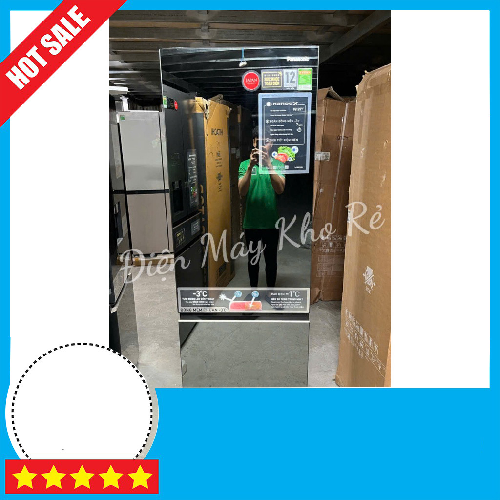 Tủ Lạnh Panasonic Inverter 325L NR-BC361VGMV Cực Cứng, Bền Bỉ GIAO TOÀN QUỐC.