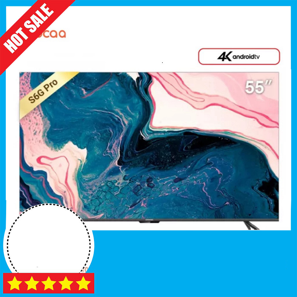 Tivi COOCAA 55S6G Pro 55 Inch Silver Mới 2021 GIAO TOÀN QUỐC.