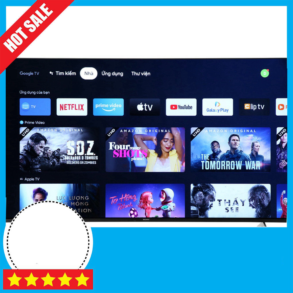 Sony Tivi Android 4K 65inch KD-65X85J Năm 2021 GIAO TOÀN QUỐC.