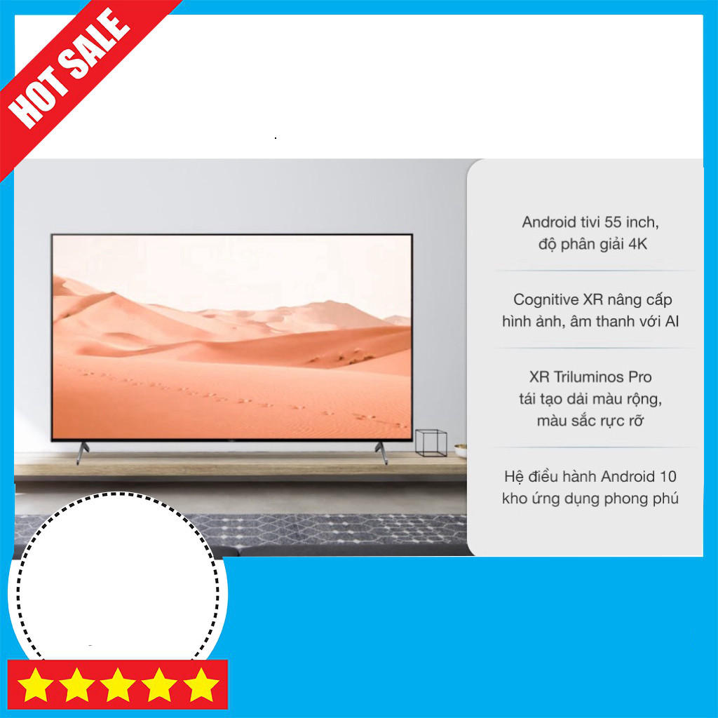 Android Tivi Sony 4K XR-55X90J 55inch 2021 Chất Lượng Cao GIAO TOÀN QUỐC.