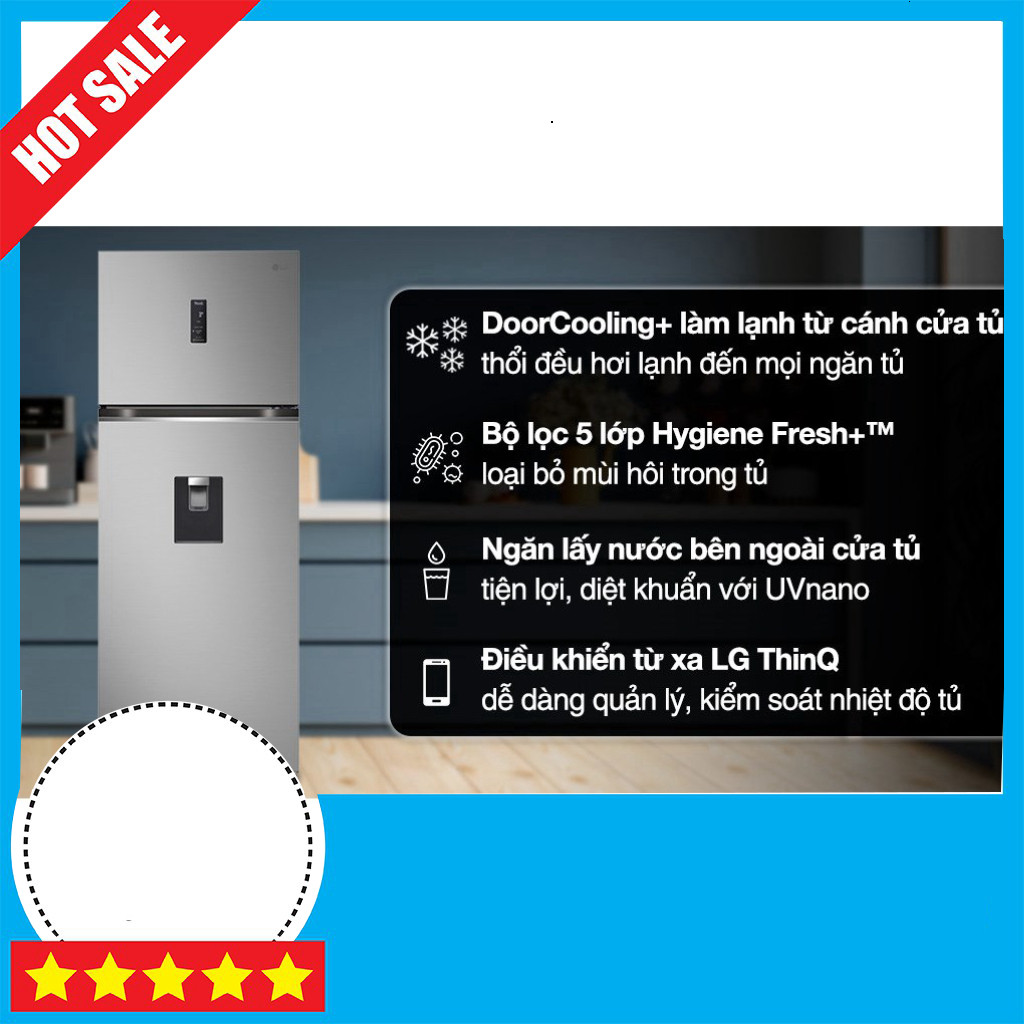 LG Tủ Lạnh Inverter 459 Lít LTD46SVMA 2024 Siêu Rẻ GIAO TOÀN QUỐC.