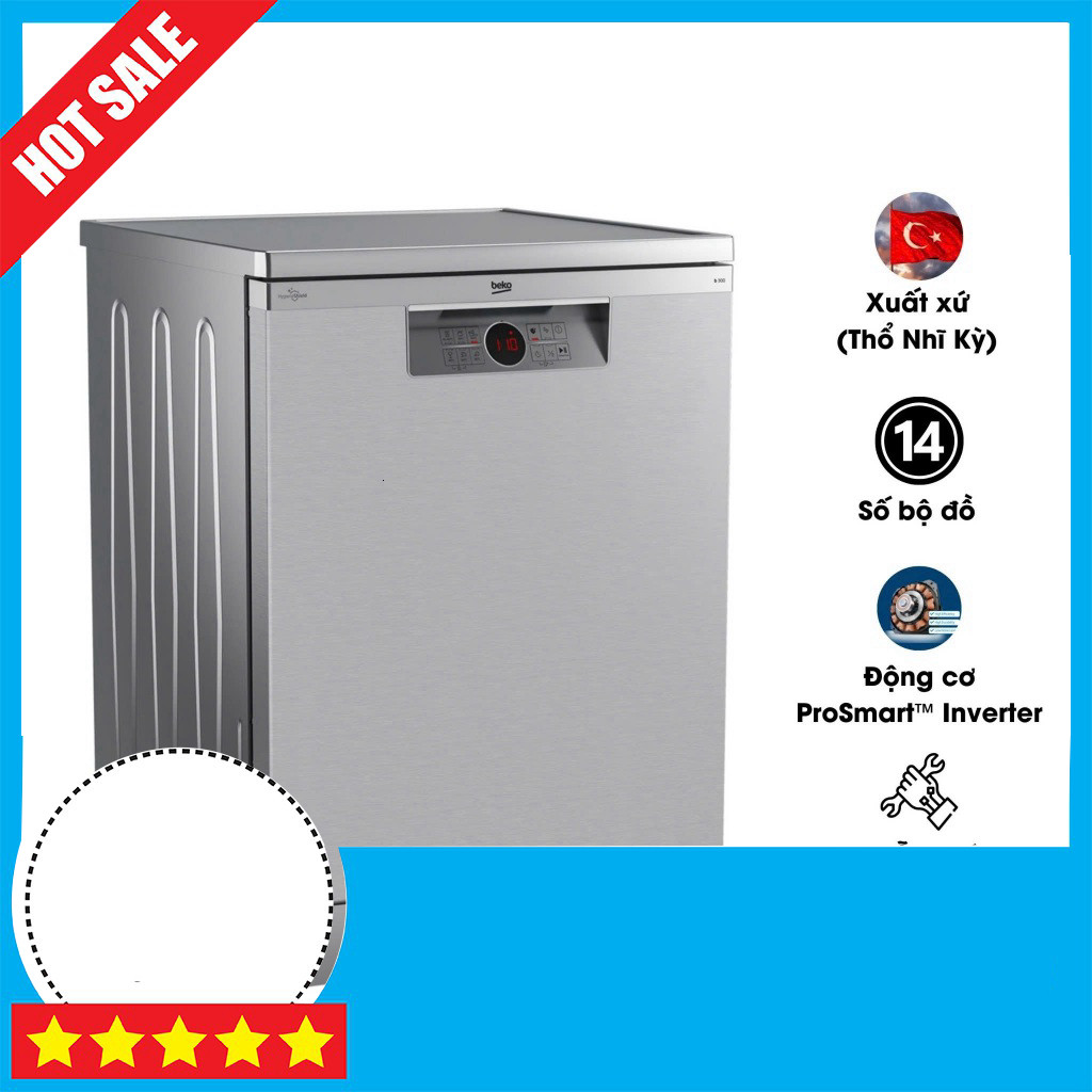 Beko Máy Rửa Chén BDFN26430X Đa Năng Tiết Kiệm Ener 20L GIAO TOÀN QUỐC.