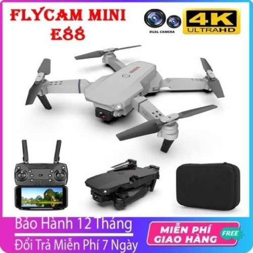 Máy bay điều khiển từ xa 4 cánh có camera, Flycam giá rẻ, Flycam mini E88 E525, Flycam có camera, , 