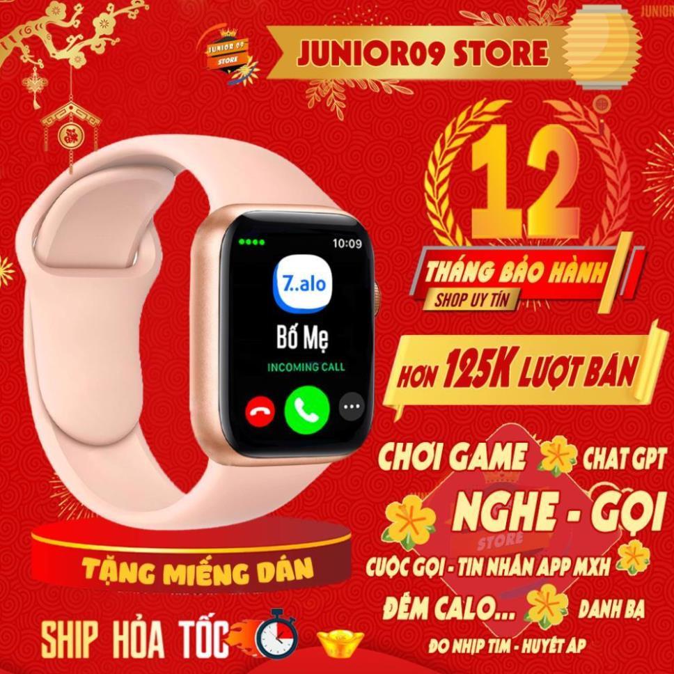 Đồng hồ thông minh JUNIOR09 WATCH 9, Smartwatch Nghe gọi, Tin nhắn App - MXH, Chơi game, GPT AI, Đo 