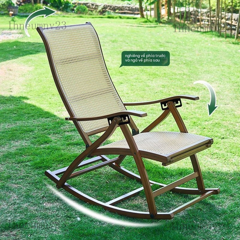 Ghế lắc Ghế bập bênh cho người lớn, ghế thư giãn ngoài trời, ghế thư giãn ban công nhà, ghế lười cho