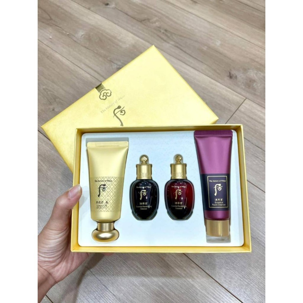 SEt kem trang điểm BB Whoo vàng cho lớp nền hoàn hảo - Whoo Mi Luxury BB Cream