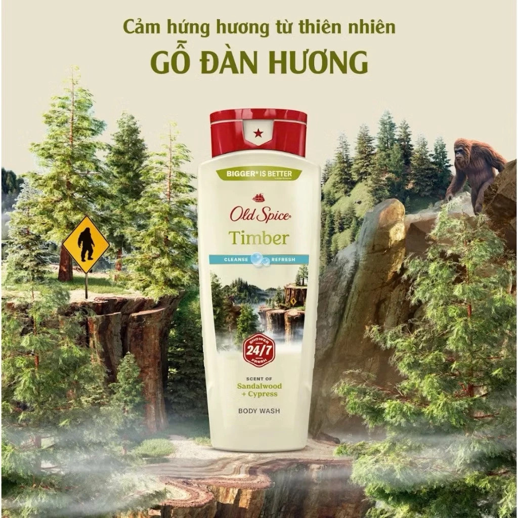 Sữa tắm Old Spice, gel tắm cao cấp Old Spice 473ml - nhập khẩu Mỹ