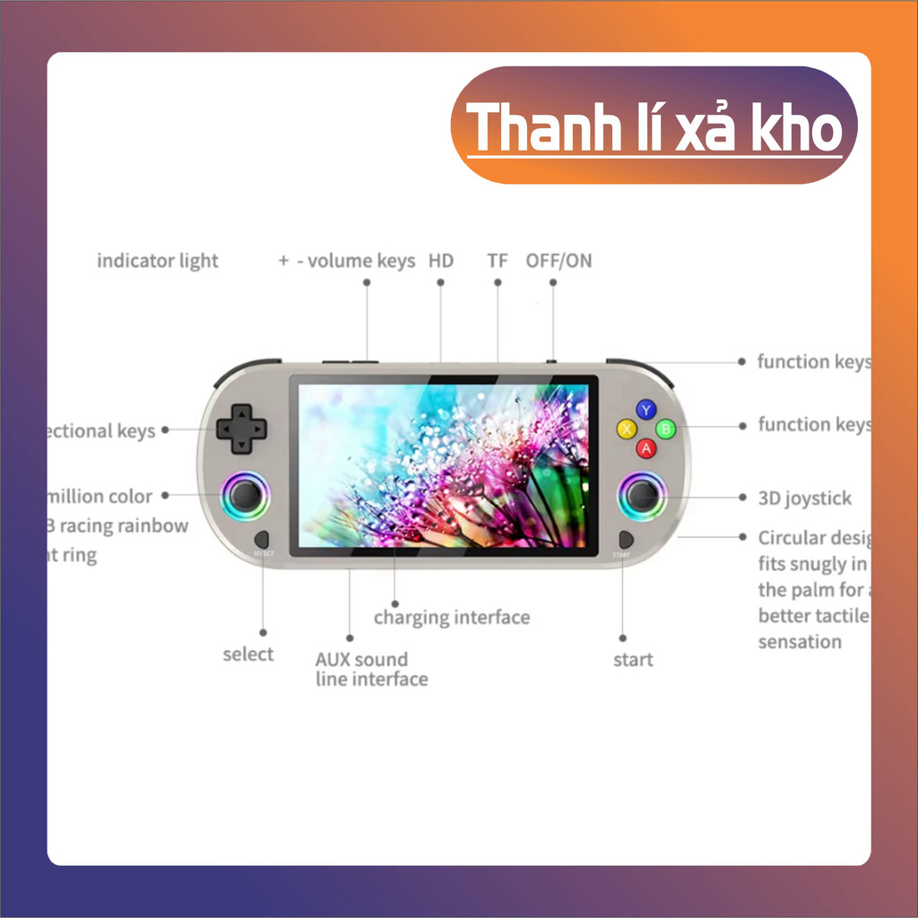 [HCM] Máy chơi game M22 Pro 64gb màn 5inch có led joystick cực đẹp với 20000 game cài sẵn