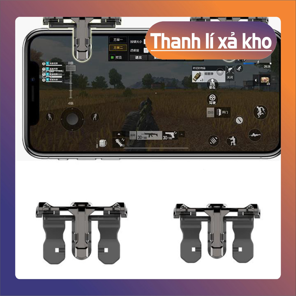 [HCM] Nút bấm cơ s10 cho gamemobile PUBG, ROS,FREE FIRE, KNIVES OUT – 1 bộ gồm 2 chiếc, chất liệu nh