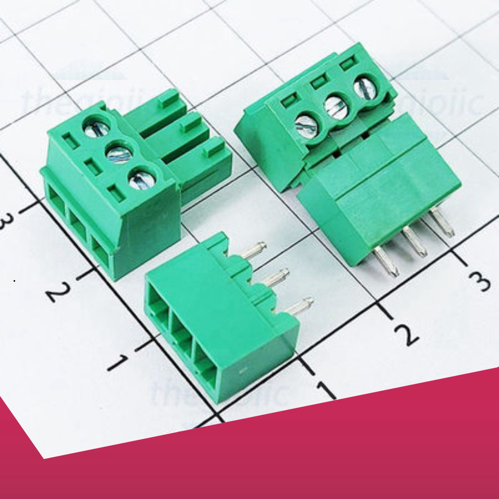 [5 Cái]- KF-3.81-3-V Terminal Block Plug-in Hàn PCB 3 Chân Thẳng 3.81mm 300V 10A Linh Kiện Công Nghệ