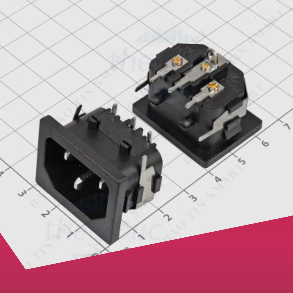 [2 Cái]- AC007 Đầu Nối Nguồn AC Hàn PCB 10A Linh Kiện Công Nghệ Số Linh Kiện Công Nghệ Số