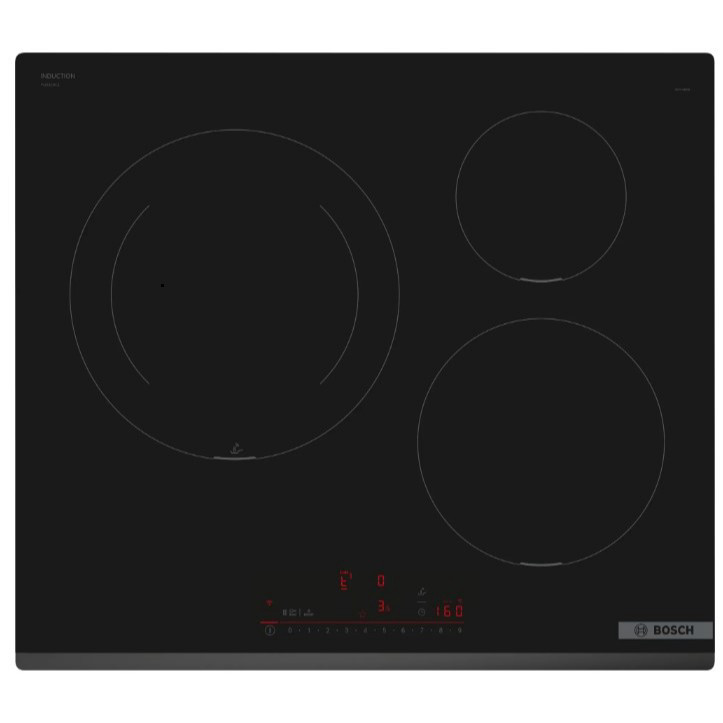 Bếp Từ Âm Bosch PIJ631HC1E Serie 6 – 3 Vùng Nấu, 60cm, PerfectFry Chiên Chuẩn Nhiệt, PowerBoost Nấu 