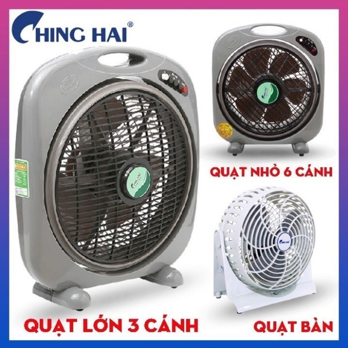 Quạt hộp quạt tản Chinghai BF168- BF1688 Tự ngắt khi đổ, Quạt chạy êm ái, Bảo hành 12 tháng