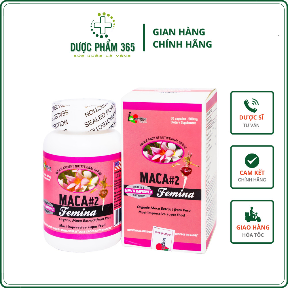 Maca 2 Femina - Hỗ trợ tăng cường nội tiết tố nữ