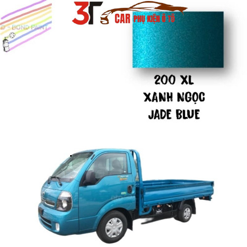 Sơn Xịt Ô Tô Xe Tải KIA Màu Xanh Ngọc (Mã 200XL) - 3T-CAR Bình Xịt Xóa Vết Xước Xe Tải 400ml Cao Cấp