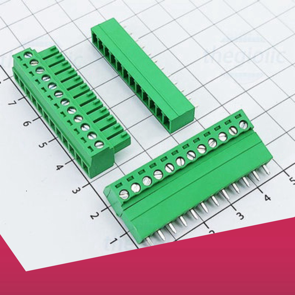 KF-3.81-12-V Terminal Block Plug-in Hàn PCB 12 Chân Thẳng 3.81mm 300V 10A Linh Kiện Công Nghệ Số Lin