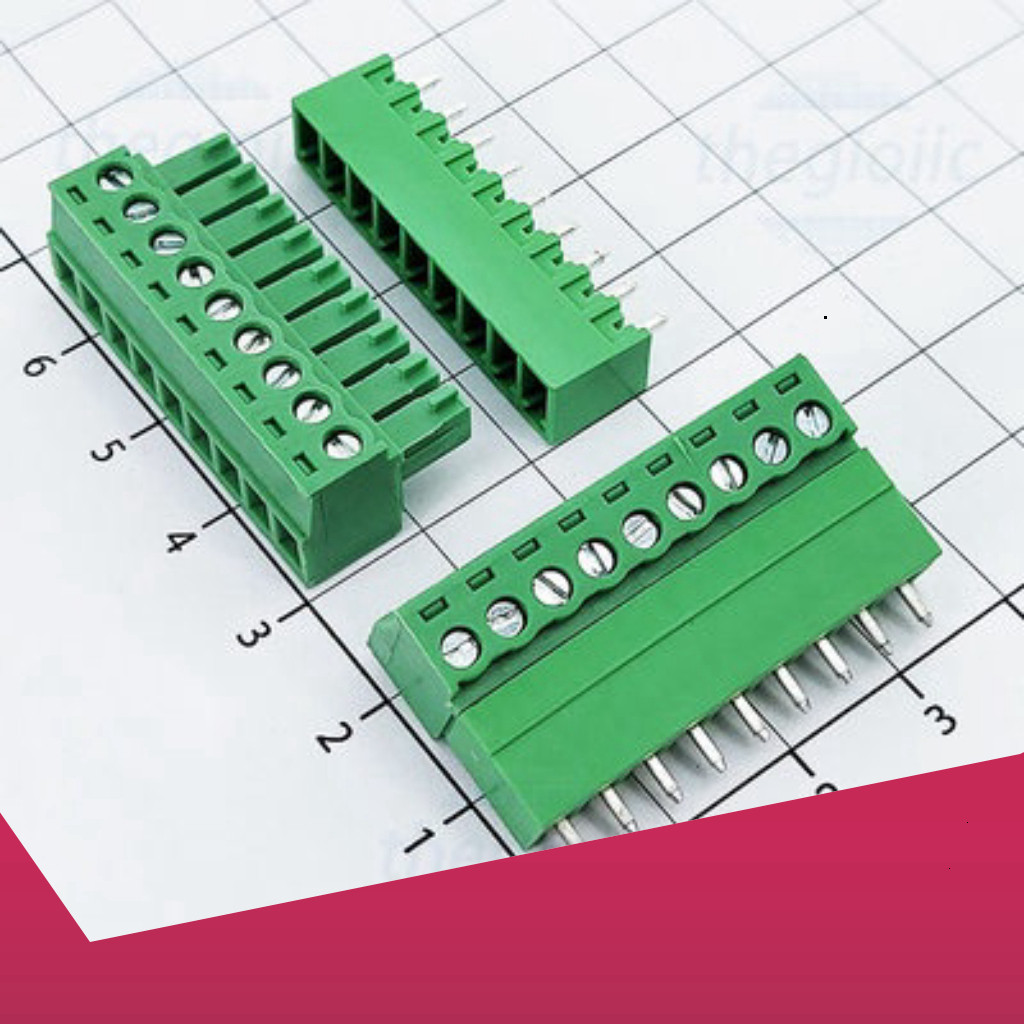 [2 Cái]- KF-3.81-9-V Terminal Block Plug-in Hàn PCB 9 Chân Thẳng 3.81mm 300V 10A Linh Kiện Công Nghệ