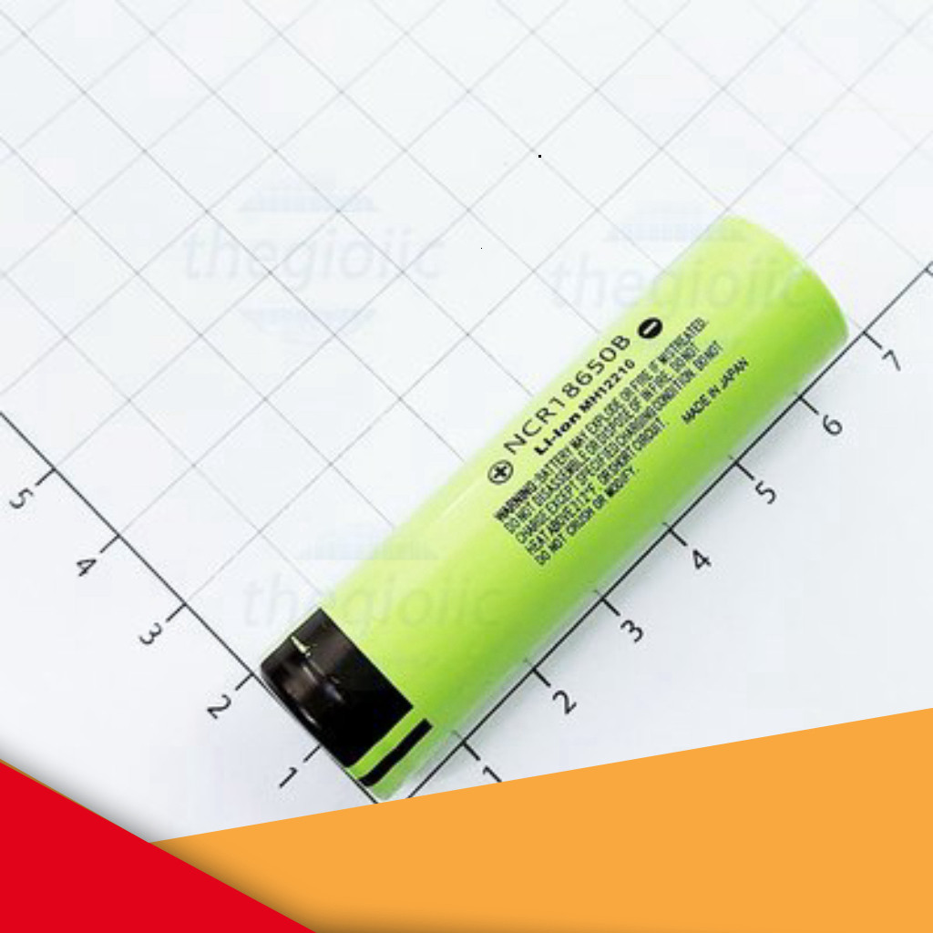 Pin Sạc Panasonic 18650 3400mAh 3.7V NCR18650B Đầu Bằng GearHub