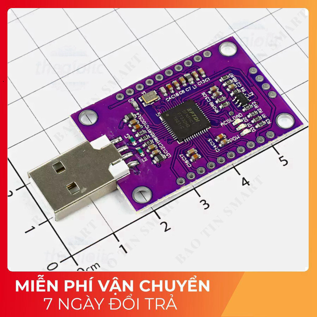 FT232H Mạch Chuyển Đổi USB To JTAG UART FIFO SPI I2C Tech Linh Kiện