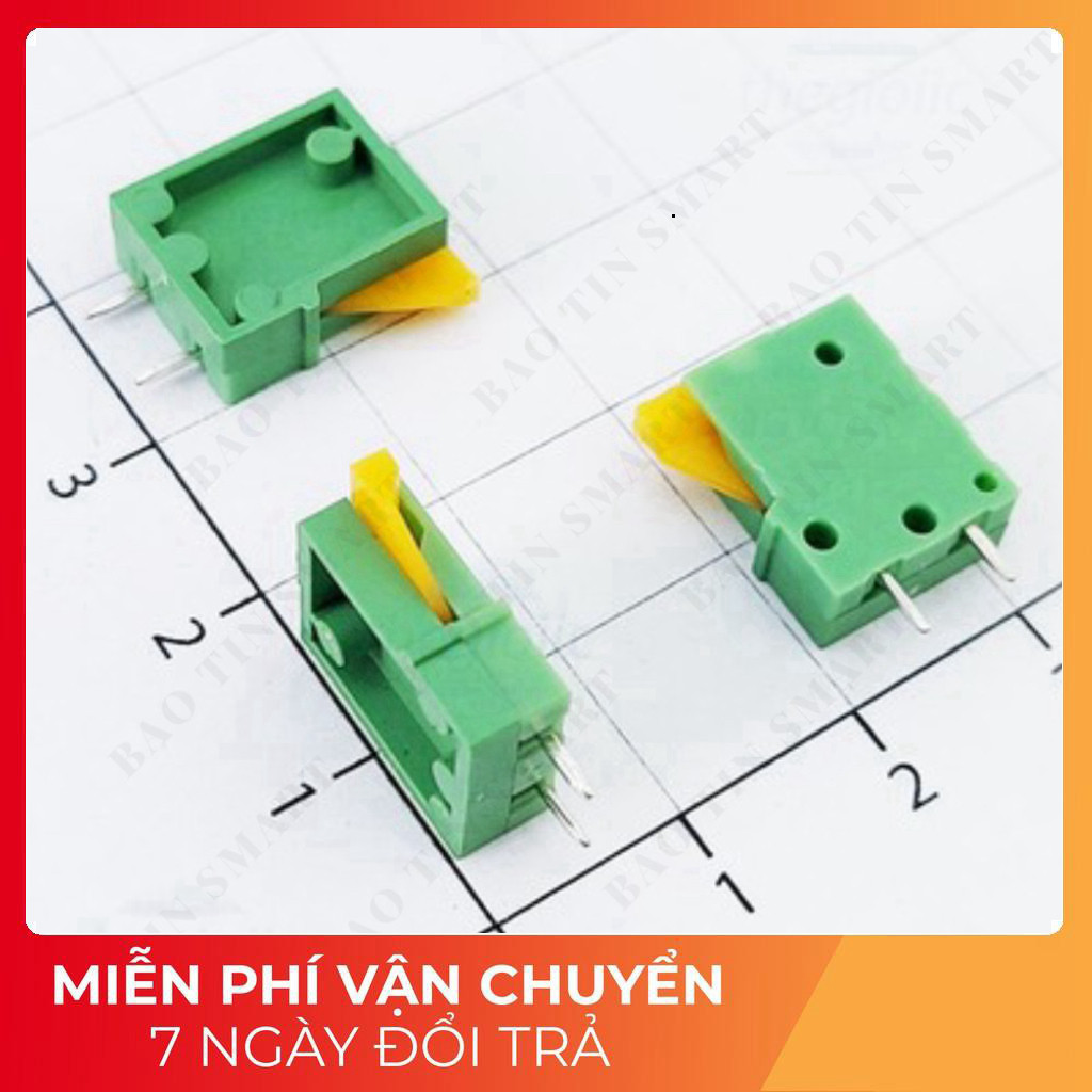 [10 Cái]- KF141-2.54-1-V Terminal Block 1 Tiếp Điểm Cắm Dây Dọc 2.54mm 150V 2A Tech Linh Kiện