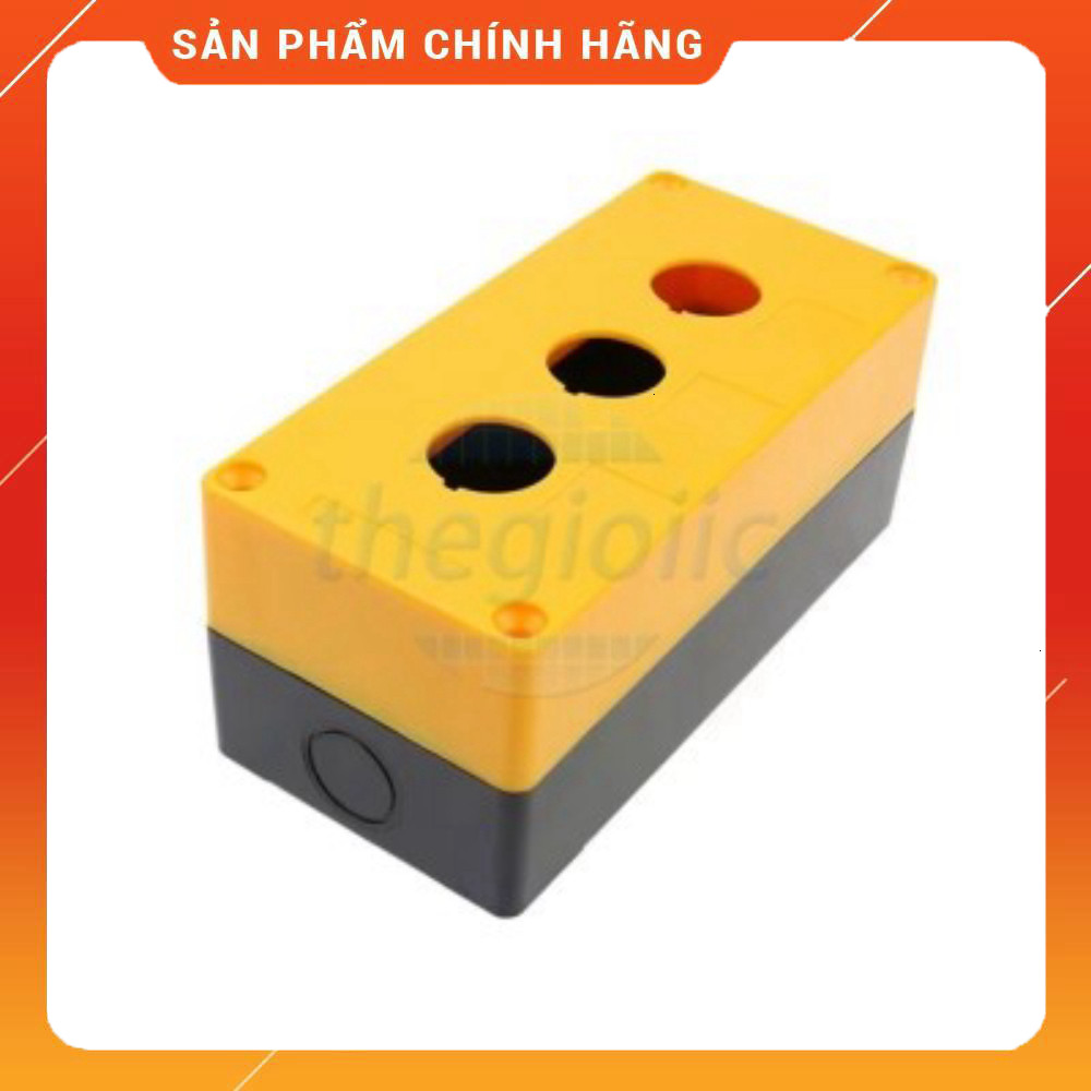 BX3-22 Hộp 3 Nút Nhấn Điều Khiển 22mm Màu Vàng Việt Tech Components