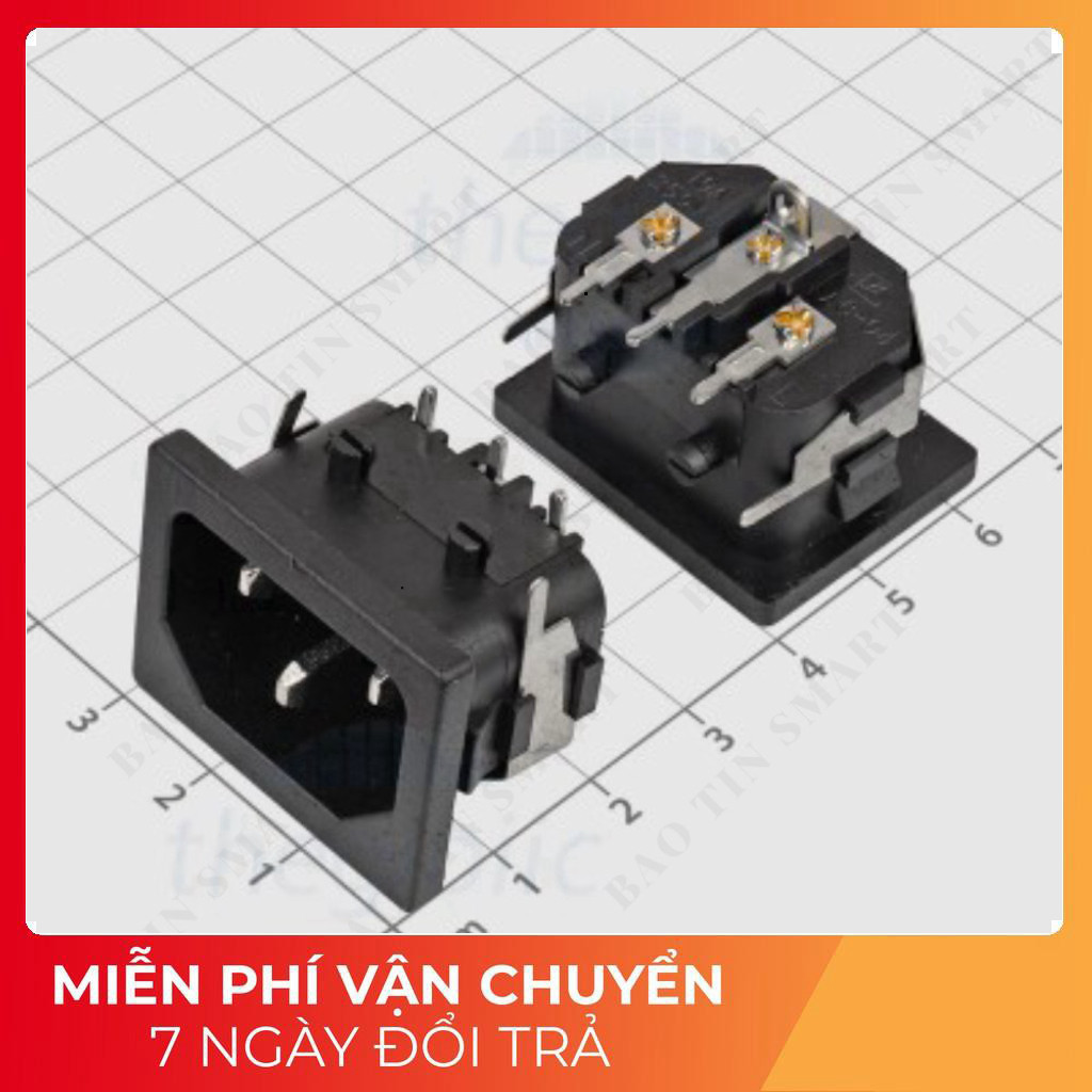[2 Cái]- AC007 Đầu Nối Nguồn AC Hàn PCB 10A Tech Linh Kiện