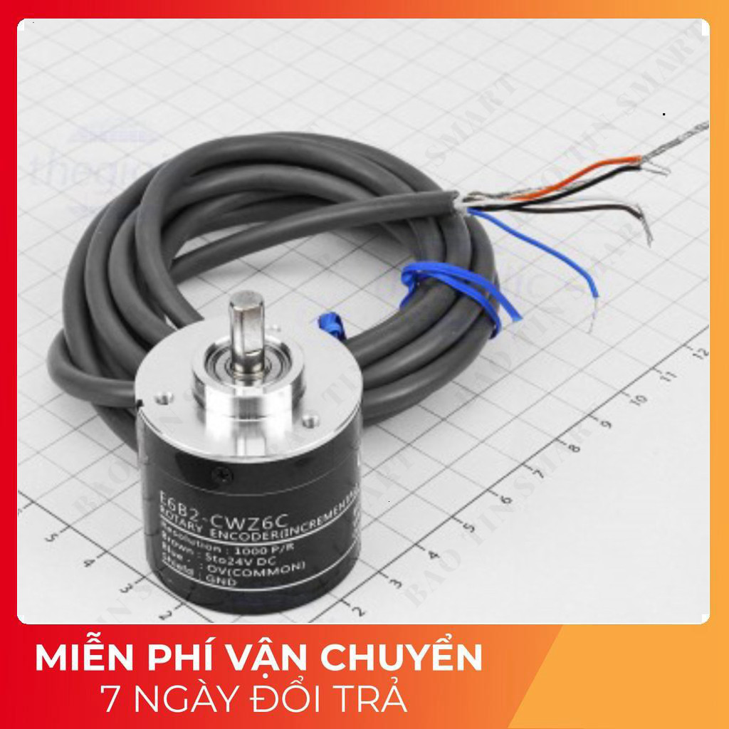E6B2-CWZ6C Rotary Encoder 1000 Xung NPN Tech Linh Kiện