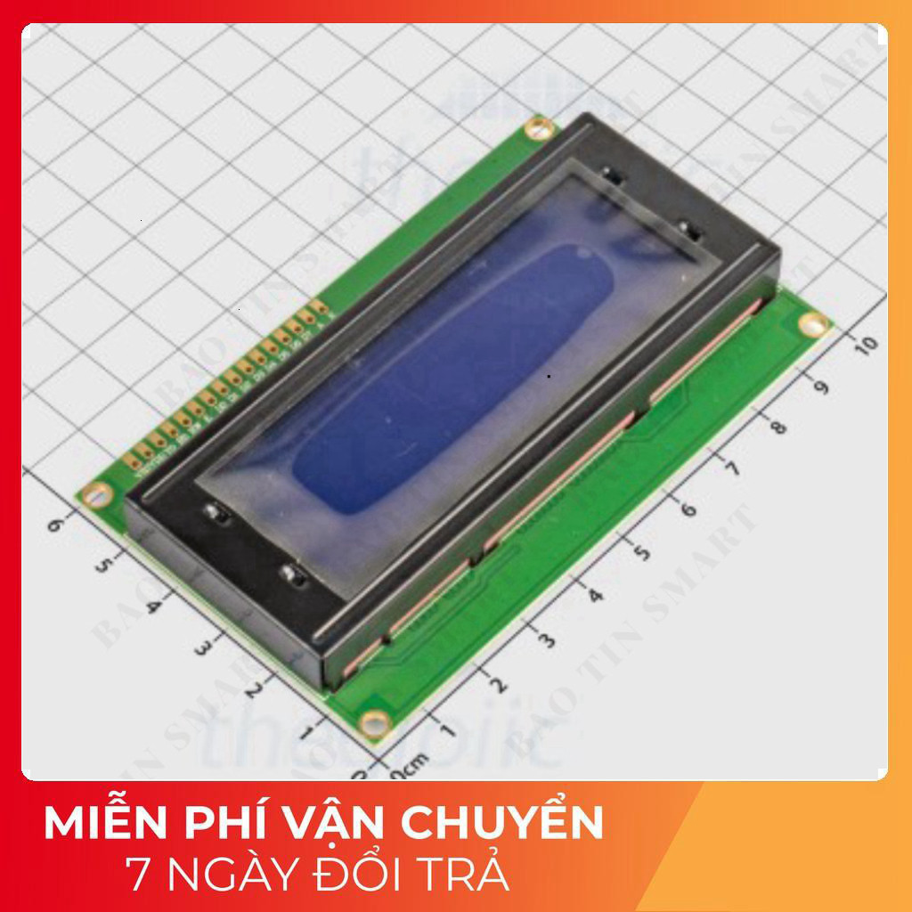 LCD 2004 Nền Xanh Dương Chữ Trắng 5V Tech Linh Kiện