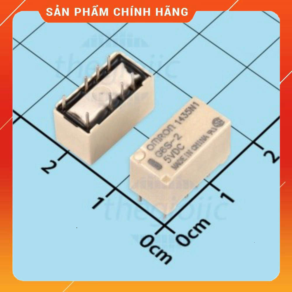 G6S-2-DC5 Rơ Le 5VDC 2A DPDT 8 Chân Việt Tech Components