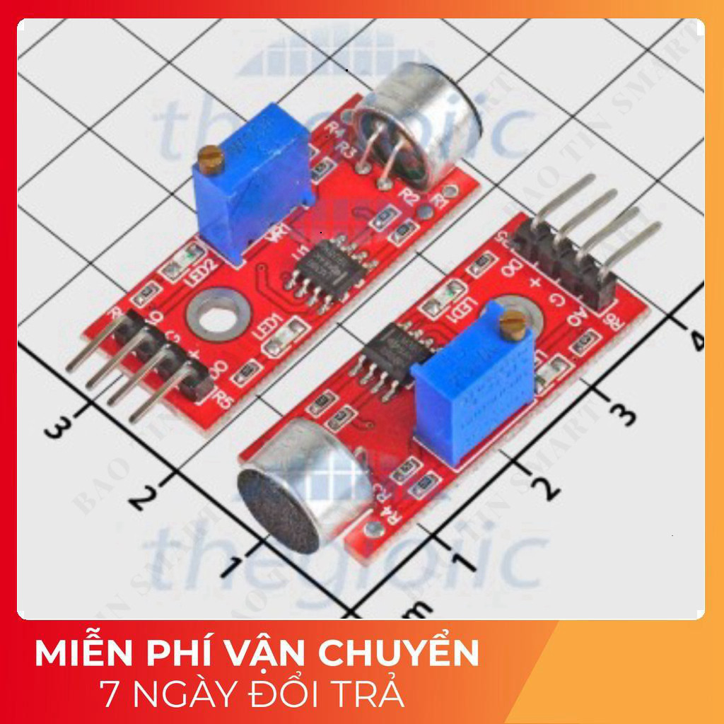 [2 Cái]- KY-037 LM393 Cảm Biến Âm Thanh Tech Linh Kiện