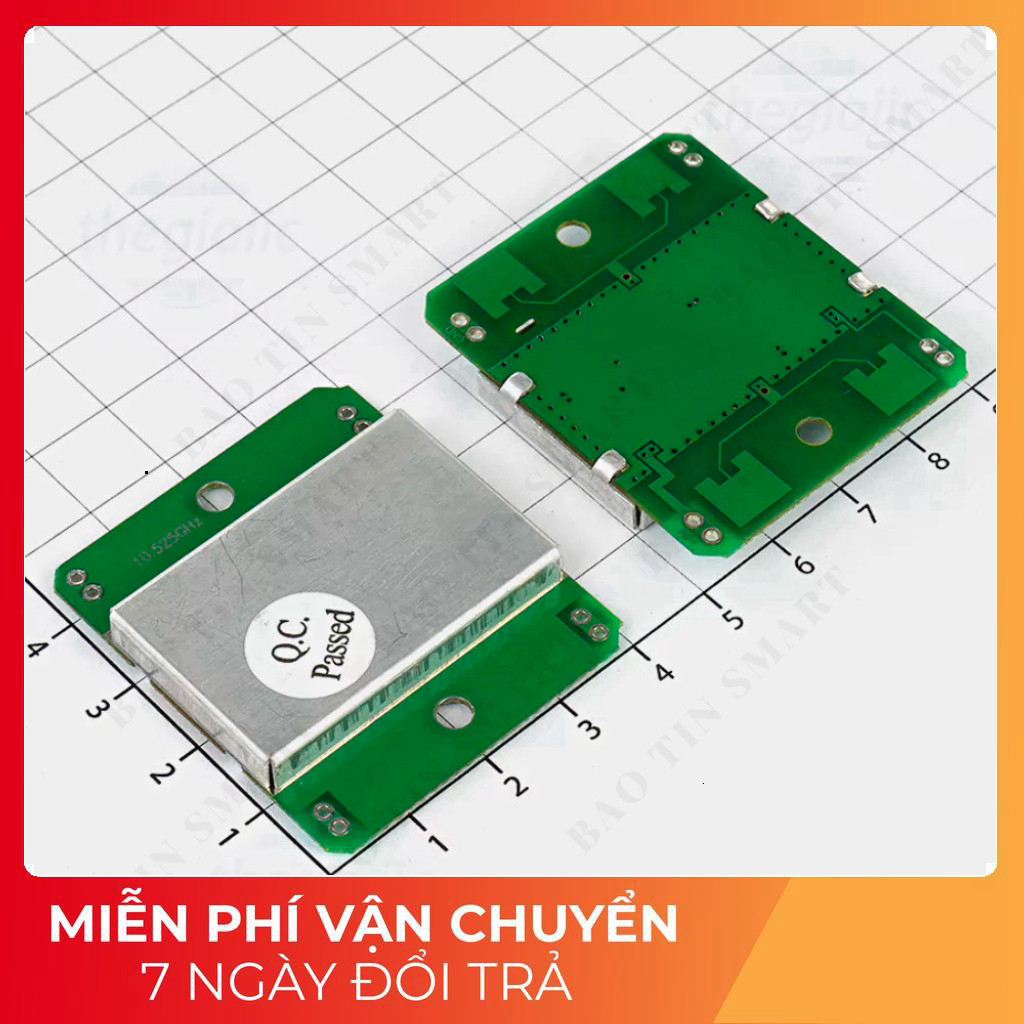 HB100 Cảm Biến Vật Cản Radar 10.525 GHz Tech Linh Kiện