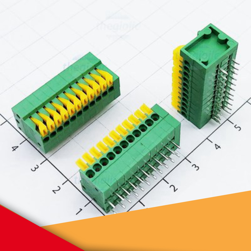 KF141-2.54-11-R Terminal Block 11 Tiếp Điểm Cắm Dây Ngang 2.54mm 150V 2A GearHub