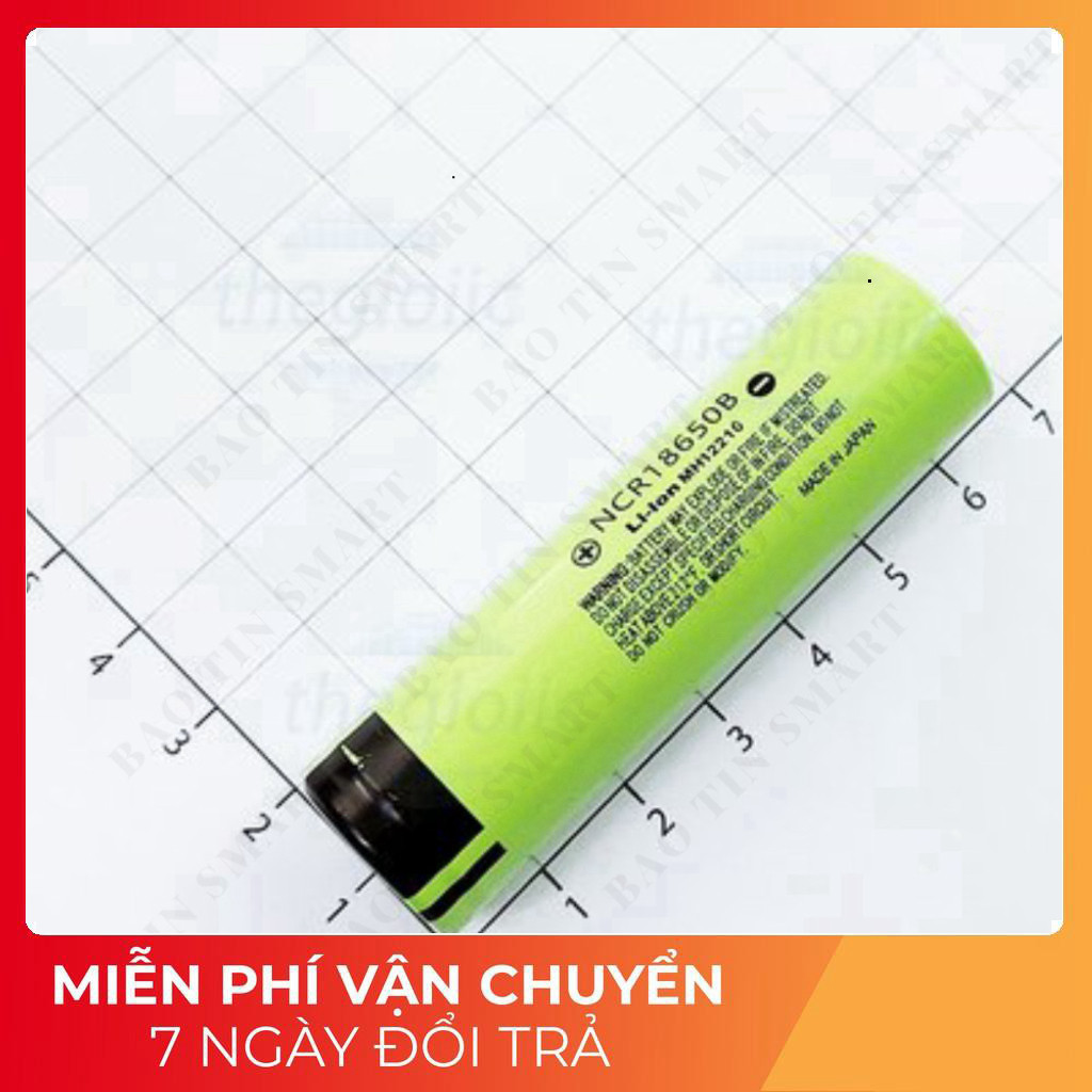 Pin Sạc Panasonic 18650 3400mAh 3.7V NCR18650B Đầu Bằng Tech Linh Kiện