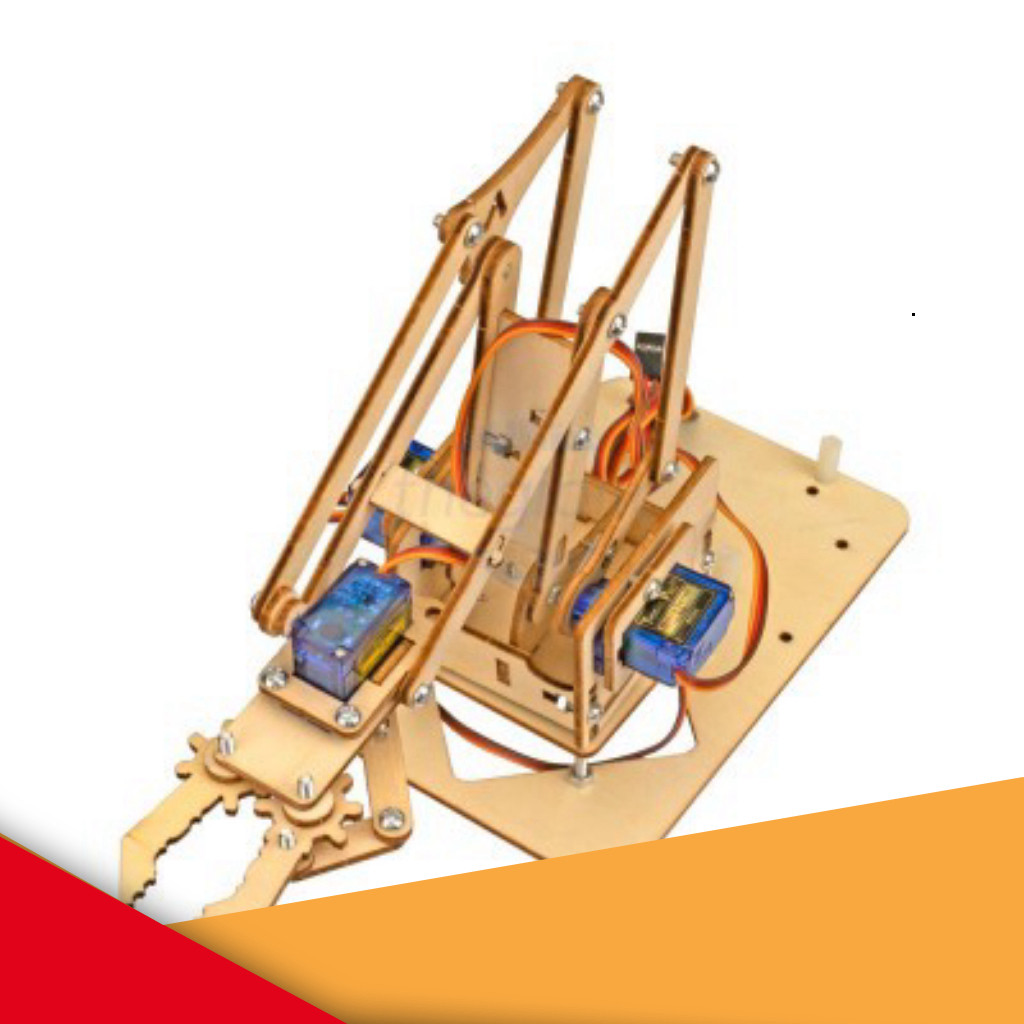 Khung Cánh Tay Robot 4 Bậc Tự Do, Tự Lắp GearHub