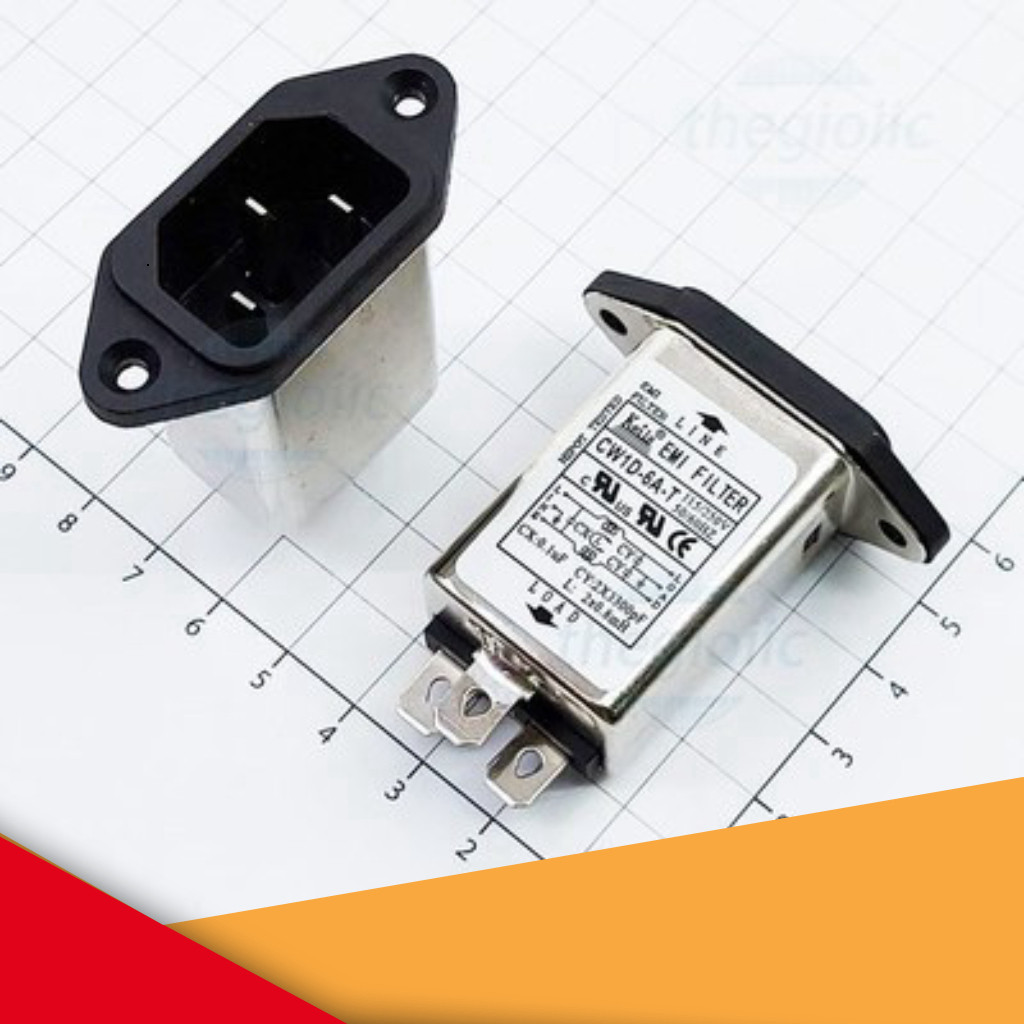 CW1D-6A-T Bộ Lọc Nguồn 1 Pha 6A 115/250V GearHub