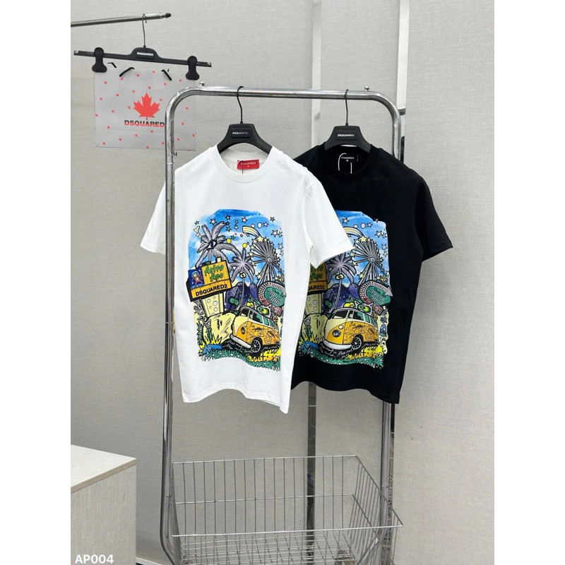 Áo Phông Nam DSQUARED2 Cây Dừa Hàng Loaị 1 Siêu Đẹp - Áo Thun ICON DSQ Hot hè 2025