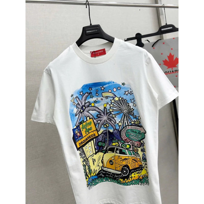 Áo Phông Nam DSQUARED2 Cây Dừa Hàng Loaị 1 Siêu Đẹp - Áo Thun ICON DSQ Hot hè 2025