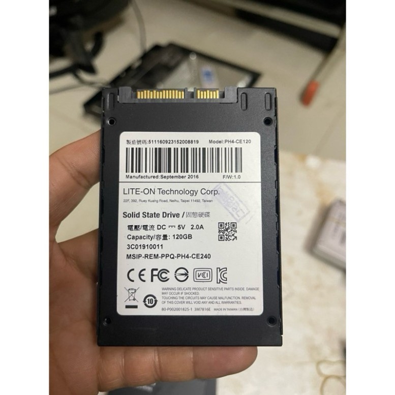 Ổ cứng ssd LITEON 120gb, 256gb hàng tháo máy.