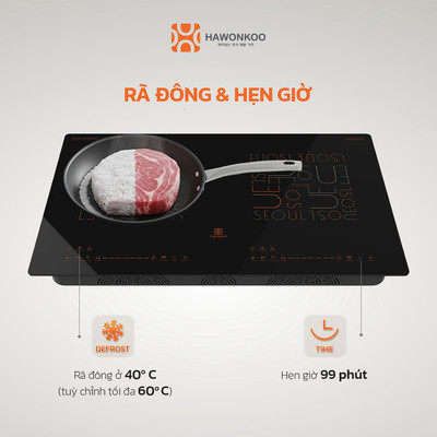 [TOÀN QUỐC]  Bếp Từ Đôi HAWONKOO CEH-286 Inverter 5400W - BH 36 tháng