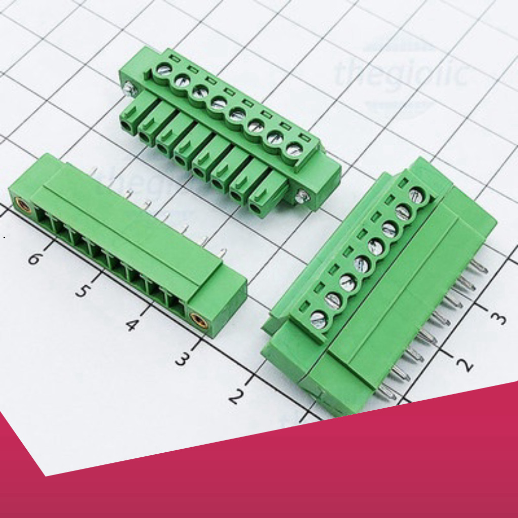 UL-3.81-8-V Terminal Block Plug-in Hàn PCB 8 Chân Thẳng Vặn Ốc 3.81mm 300V 10A ULO Linh Kiện Công Ng
