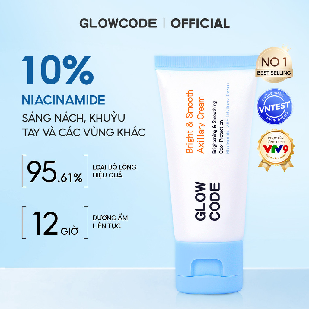 Kem dưỡng trắng Glowcode kem body với Niacinamide và chiết xuất dâu tằm hỗ trợ da sáng mịn với niaci