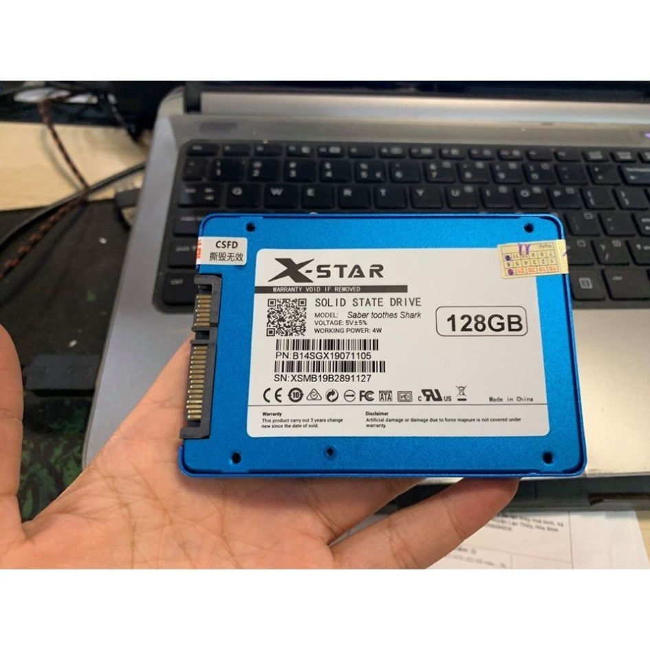 Ổ cứng SSD Xstar 128GB SATA3 Drive 2.5 Inch Sequential Read 550MB/s-Red bảo 1 đổi 1
