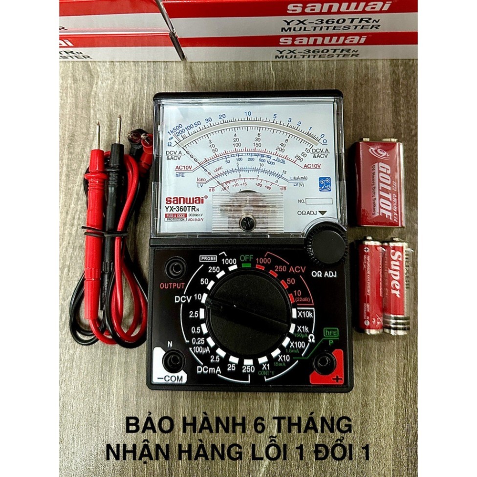 ĐỒNG HỒ ĐO ĐIỆN VẠN NĂNG SANWAi YX-360TRn Bảo hành 3 tháng