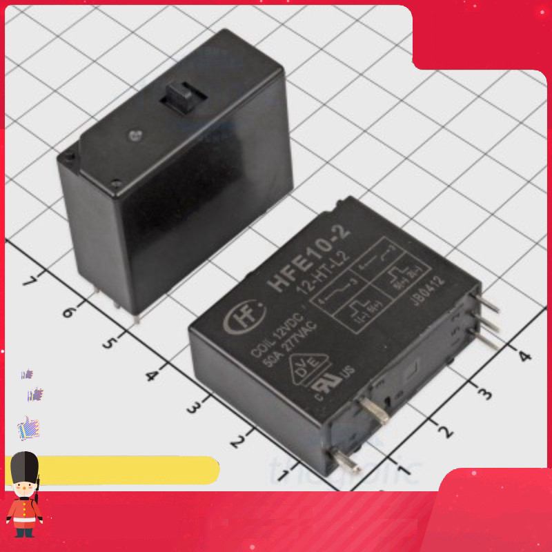 HFE10-2-12-HT-L2 Rơ Le SPST 12VDC 50A 5 Chân Smart.hcm