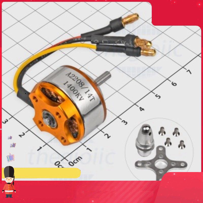 A2208/14T 1400KV Động Cơ Máy Bay Không Chổi Than Trục 3.17mm Smart.hcm