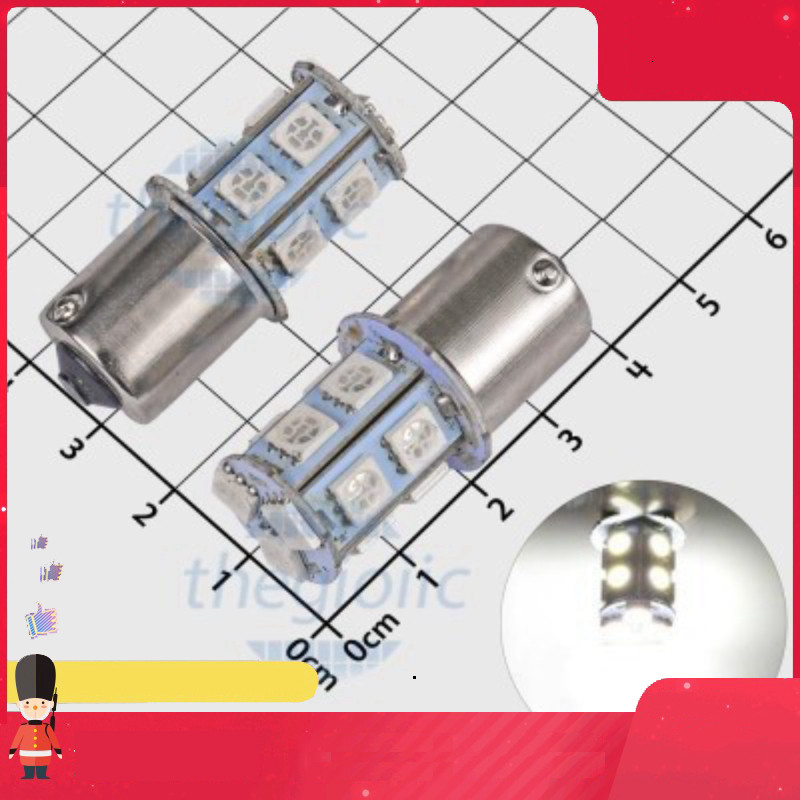 [2 Cái]- Đèn Báo Xe Màu Trắng 24V Đuôi 1156 Smart.hcm